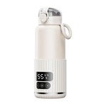 Portable Baby Bottle Warmer= White