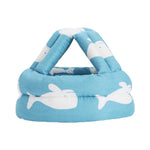 Soft Baby Head Protection Helmet Blue Whale 