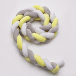 White Grey Yellow Crib Bumper 2M